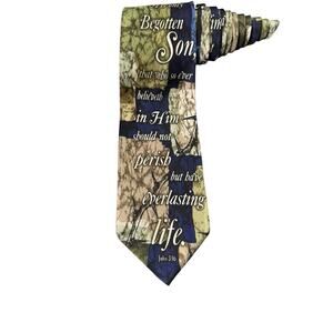 Eagle Neckwear John 3 16 Bible Verse Religious Christian Novelty Necktie Silk
